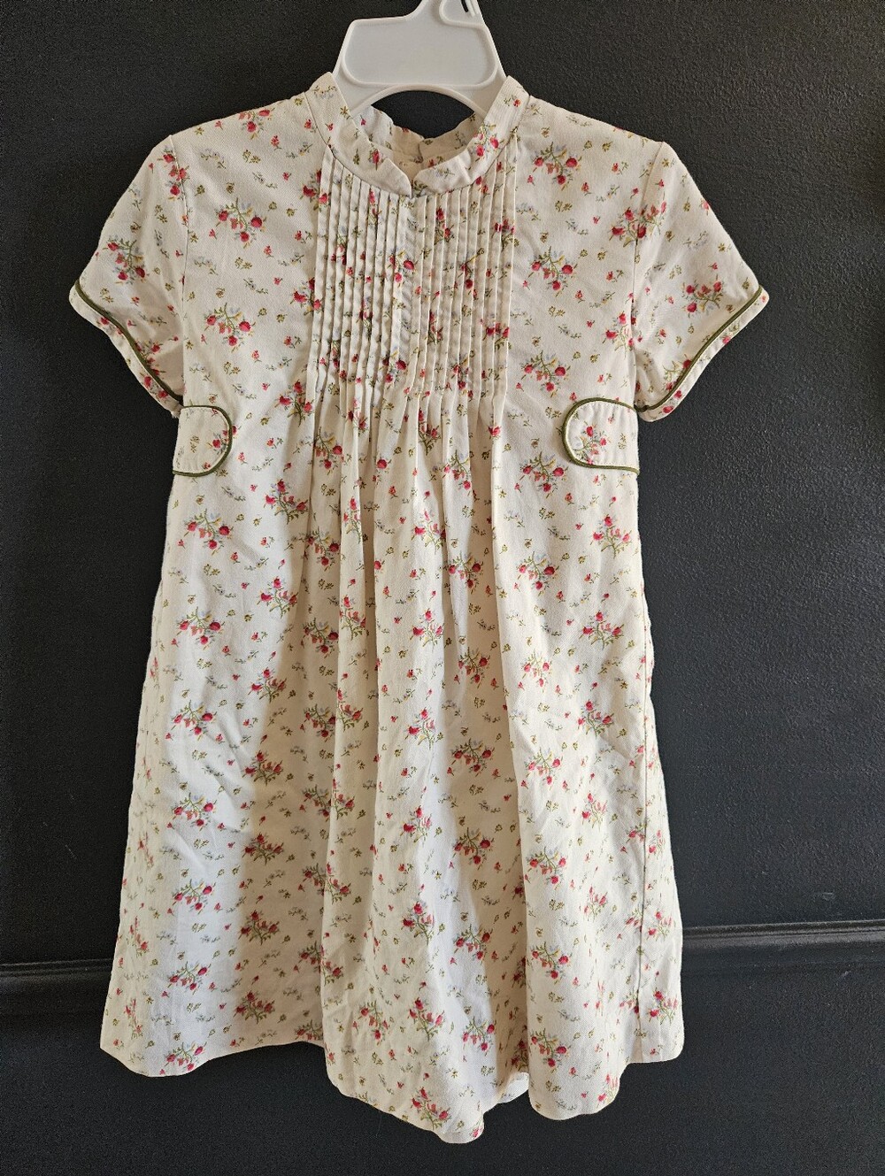 Girls Neck & Neck Floral Dress | Size 4Y-5Y | Cottagecore Vintage Style
